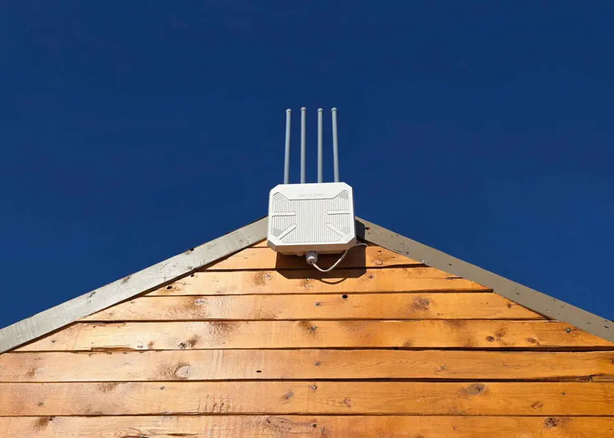 Wifi throughout the park set up on a mesh network