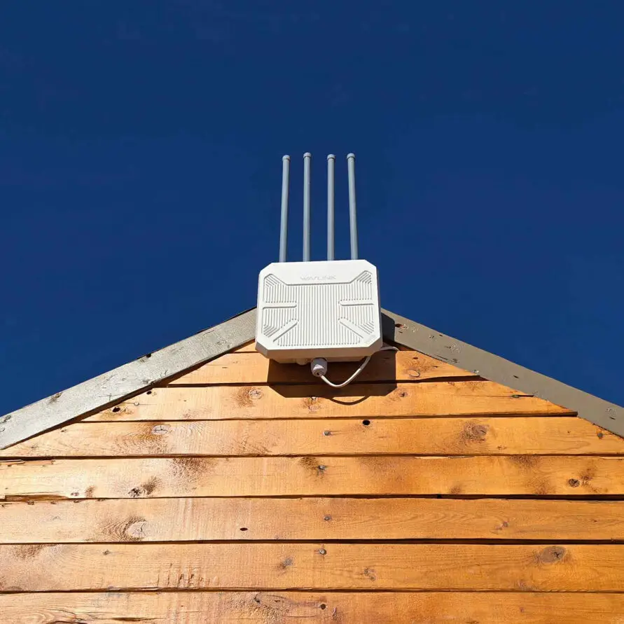 Wifi throughout the park set up on a mesh network