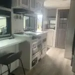 view of full trailer unit. It is well spaced out and functional
