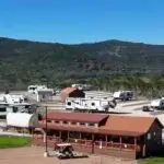Drone image of park taken from an elevation