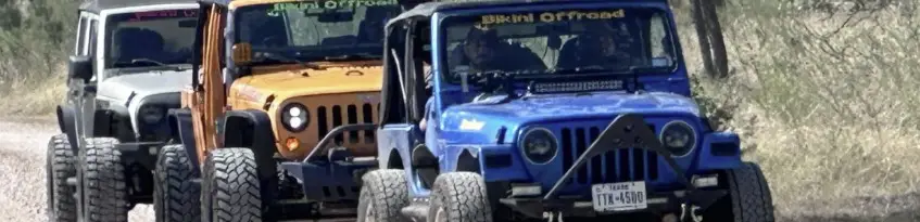 Jeeps at Concan Adventure trails
